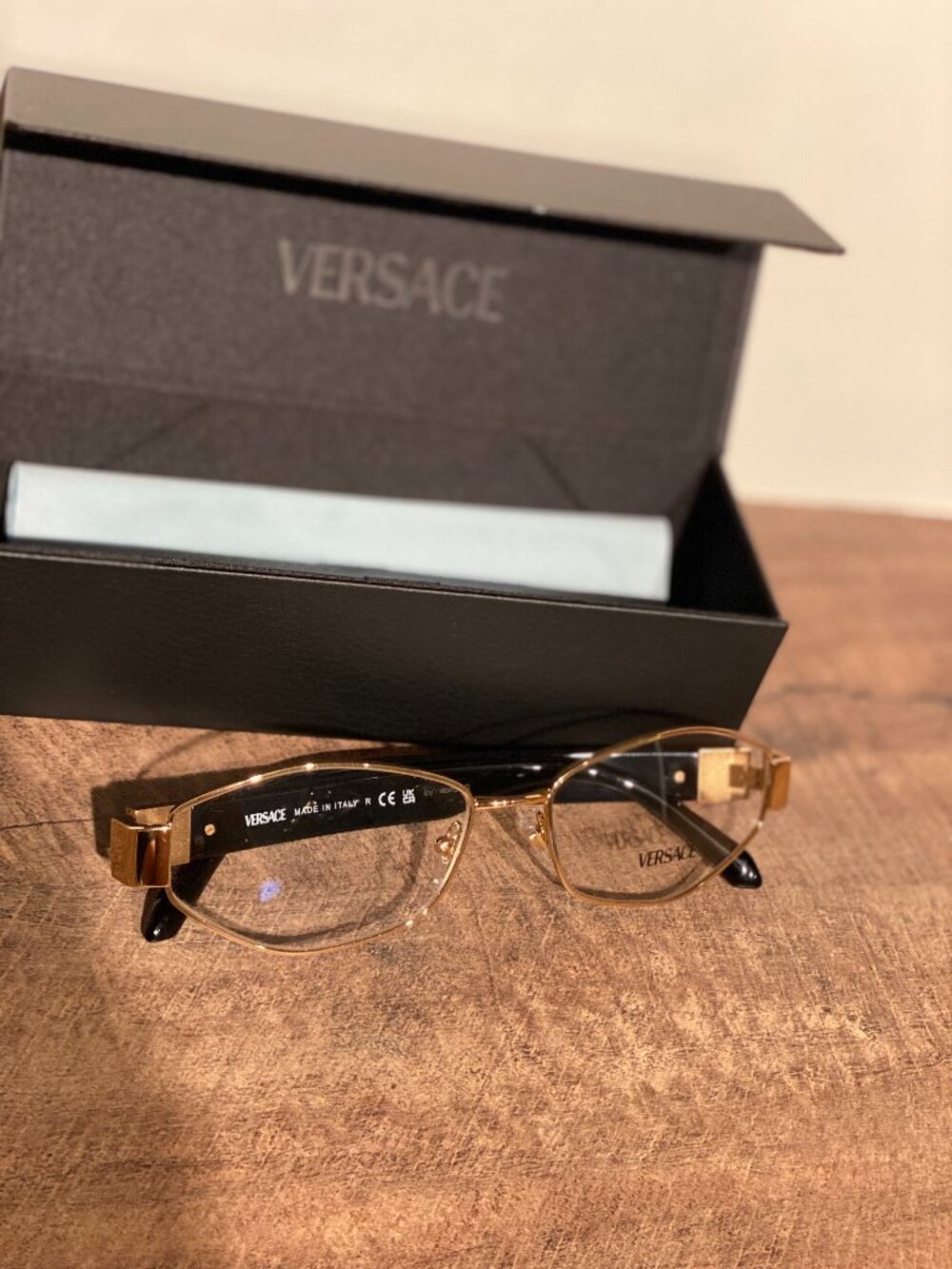 Gold Versace Eyeglasses